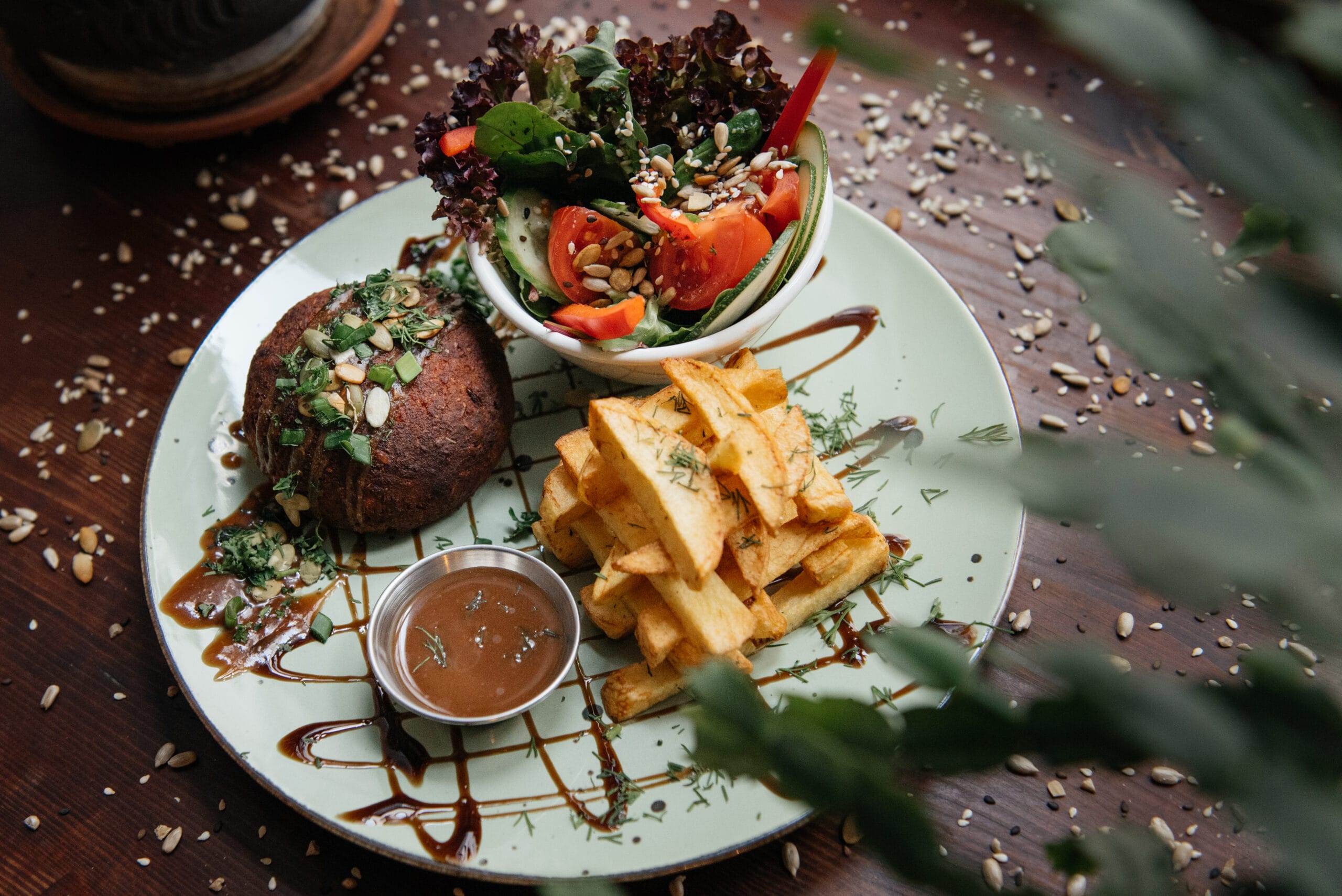 Veganiskas burgeris