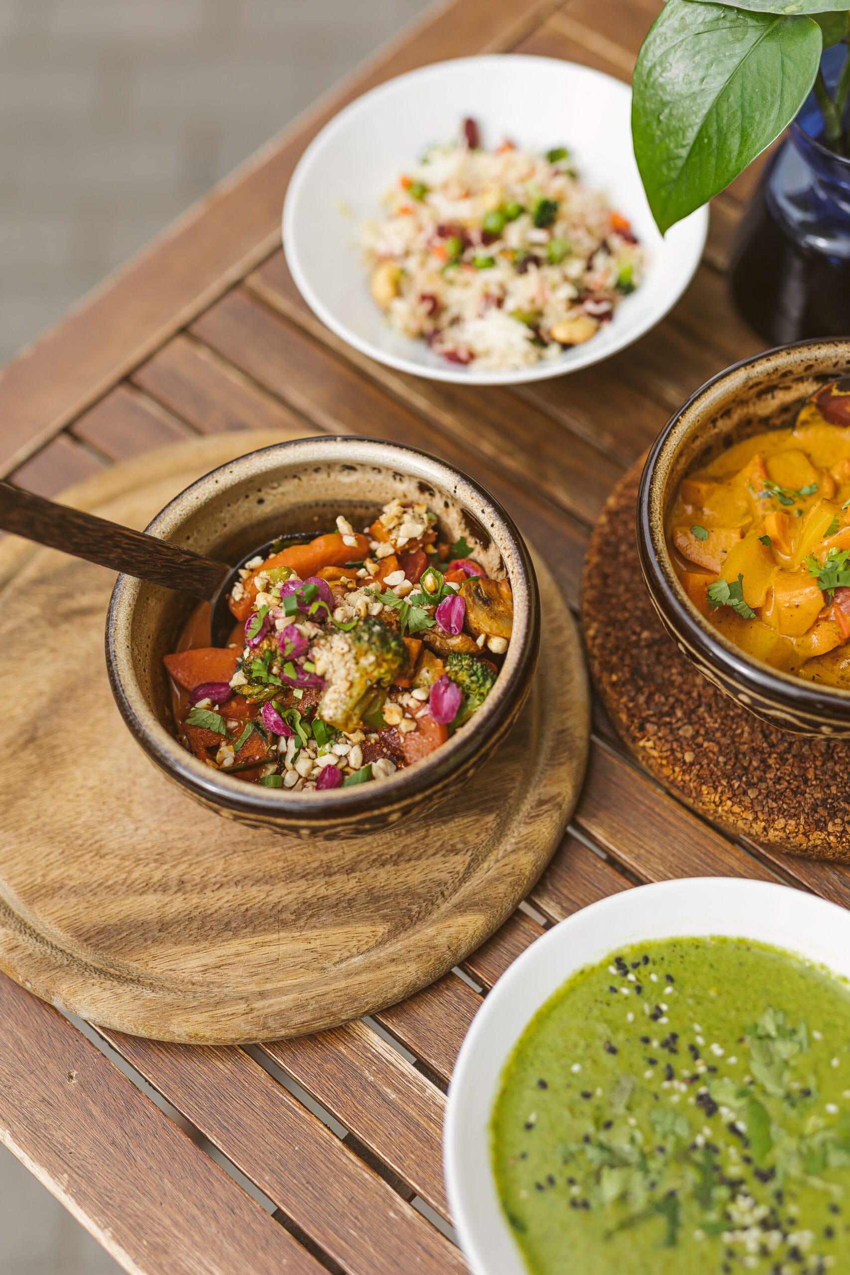 Augaliniai Pan Azijos virtuves patiekalai