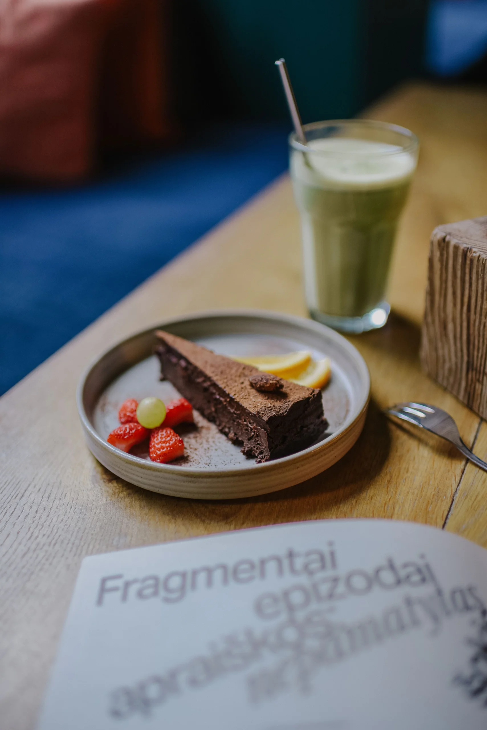 Veganiskas sokoladinis desertas