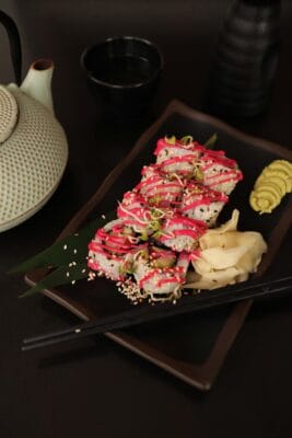Veganiskas sushi restorane Sushi date