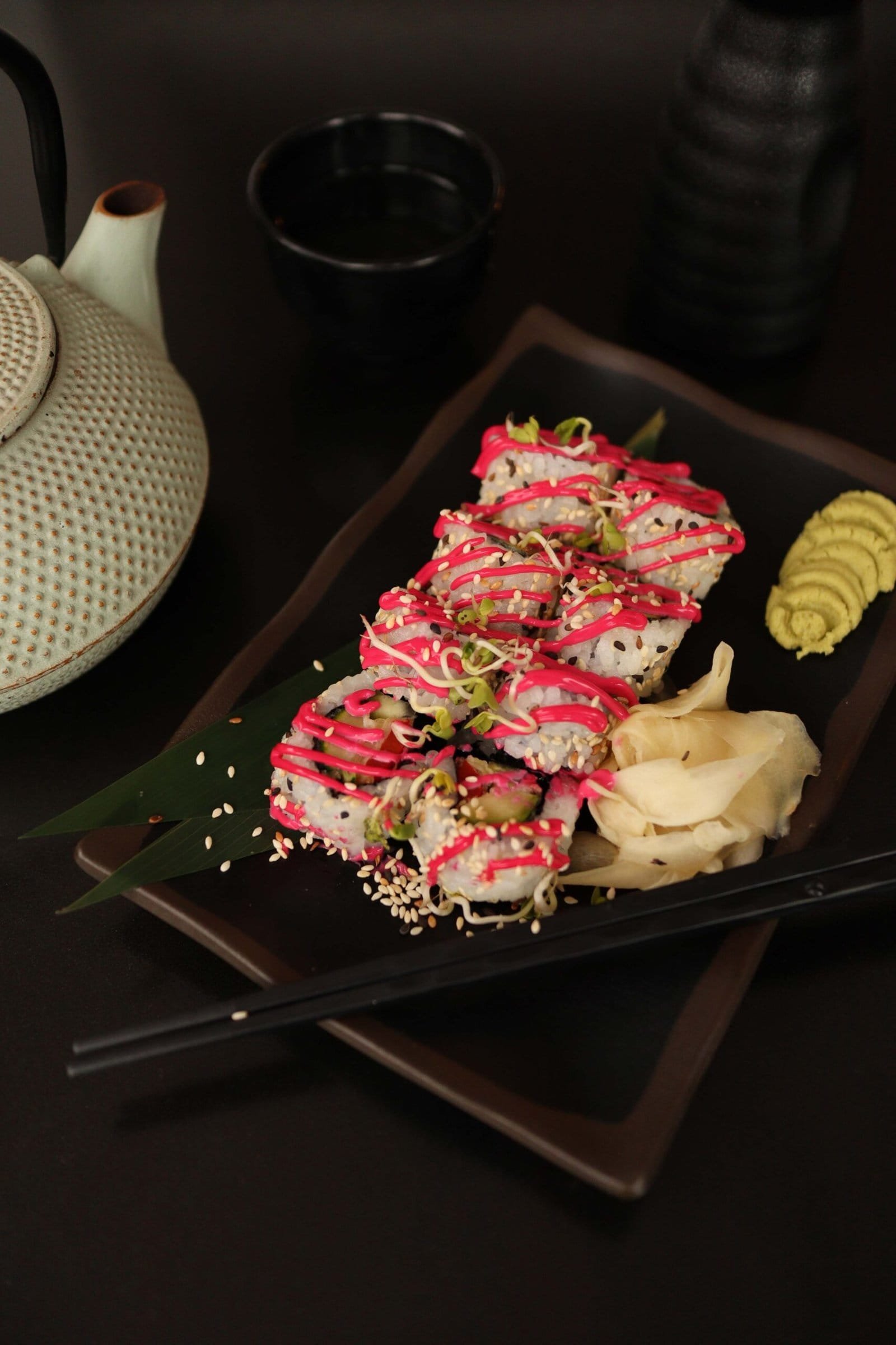 Veganiskas sushi restorane Sushi date