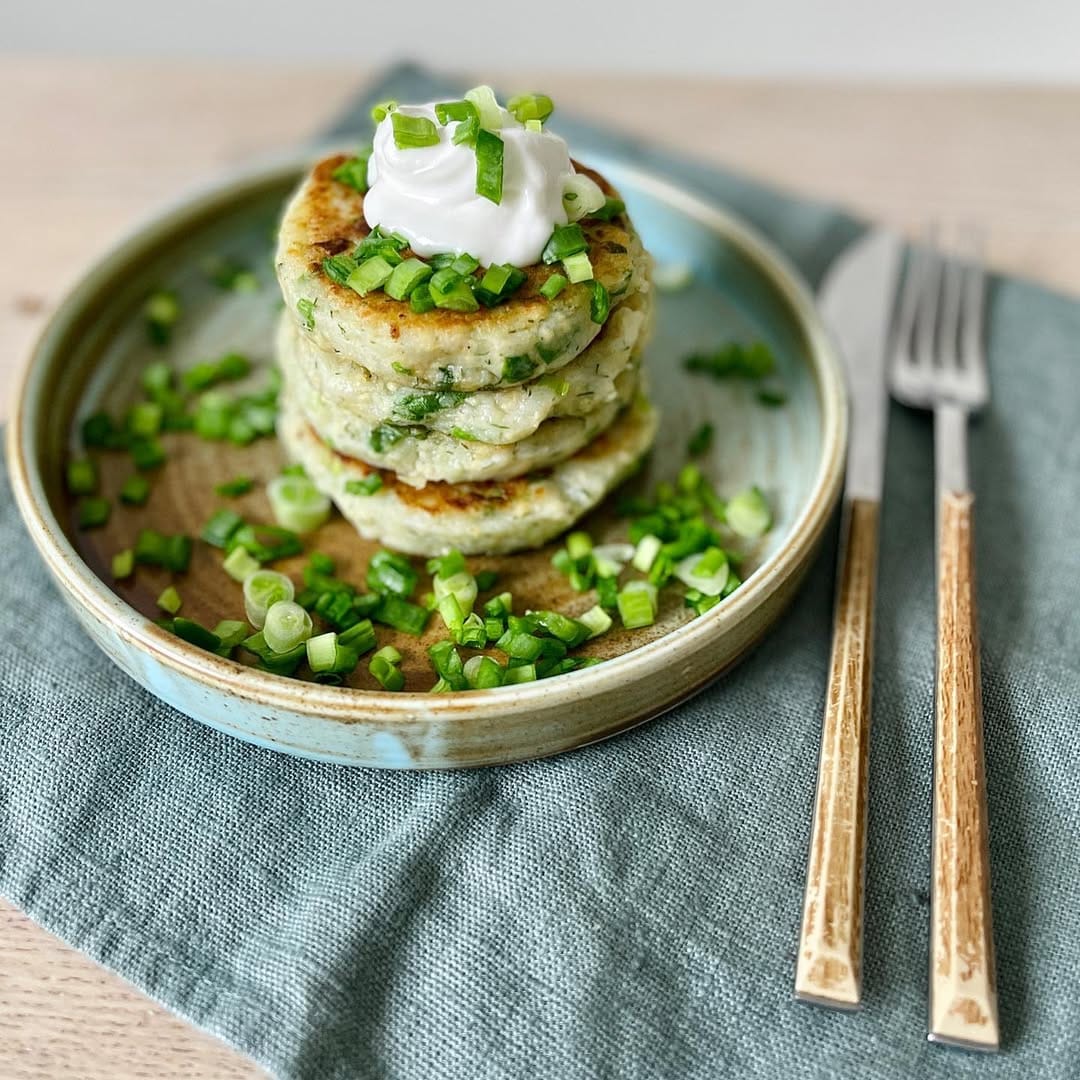 Bulviniai blyneliai su tofu